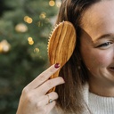 Brosse à cheveux picots de bois