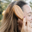 Brosse à cheveux picots de bois