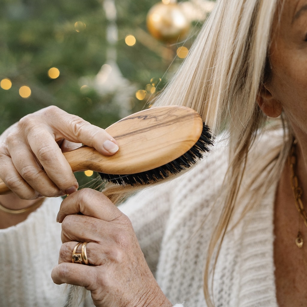 Brosse à cheveux soies de sanglier