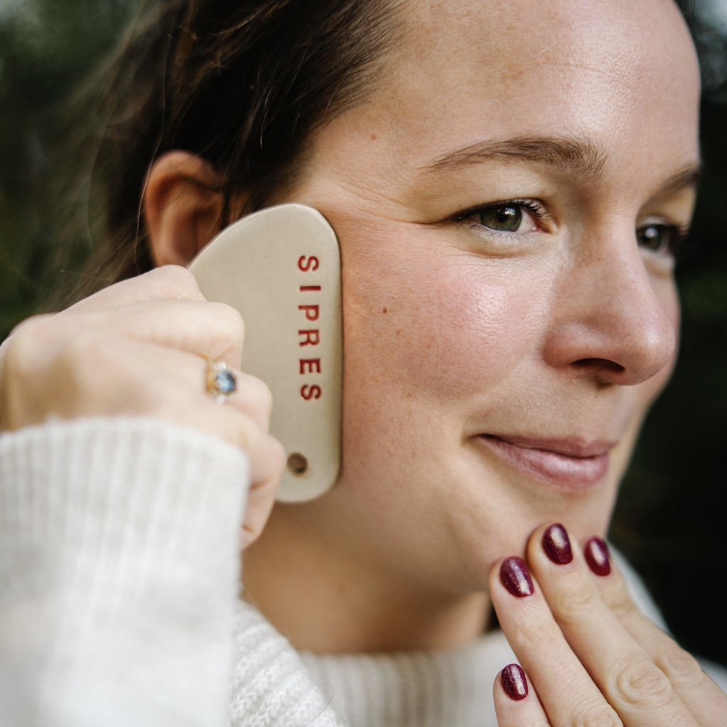 Gua Sha en céramique émaillée