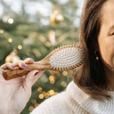 Brosse à cheveux picots en bois